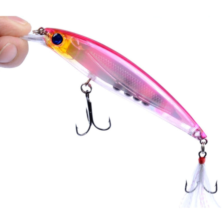 M0195 11cm/13.4g Lures Casting Feather Hook Mino Hard Baits Bionic Bait(10) by bashfashion