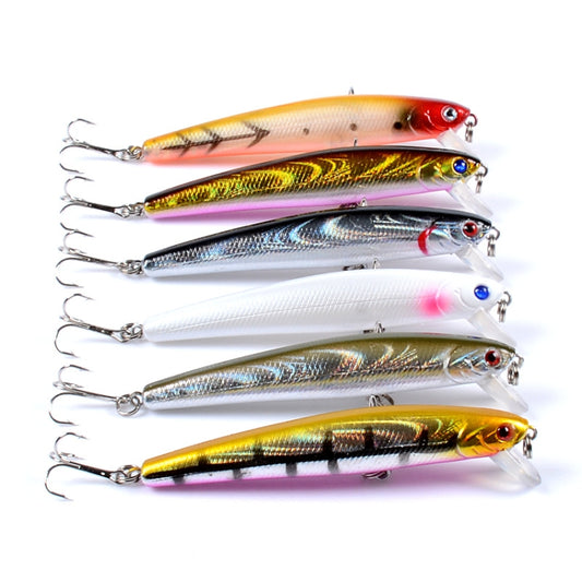 5 PCS M0205 9.6cm/9.8g Minnow Bionic Fake Bait Plastic Floating Hard Bait(1) by bashfashion