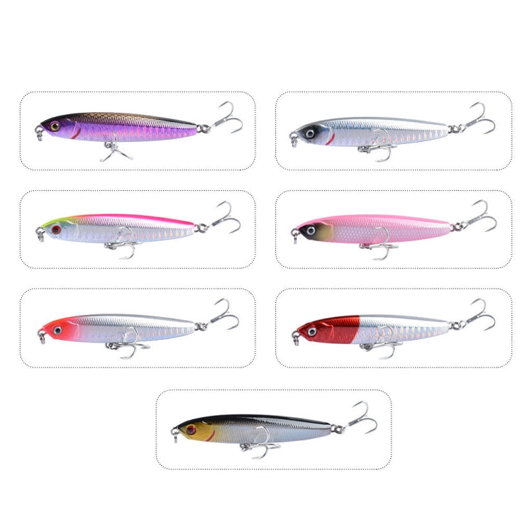 2 PCS CH79 Hard Bait Long Casting Sinking Pencil False Lure, Specification: 10.4cm 18g(2) by bashfashion