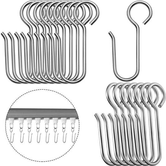 20PCS Metal Hook Set Curtain Easy Replacement Hook Accessories by bashfashion