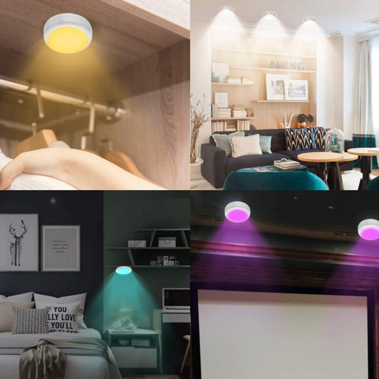 3 Lights 1 Remote Control 13-colour Night Light RGB Infrared Dimmable Cabinet Light by bashfashion