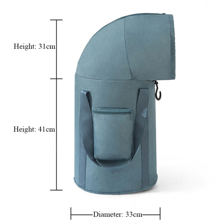 Foldable Foot Bath Bucket Knee Foot Tub Portable Bath Bag For Travel Camping(Pink) by bashfashion