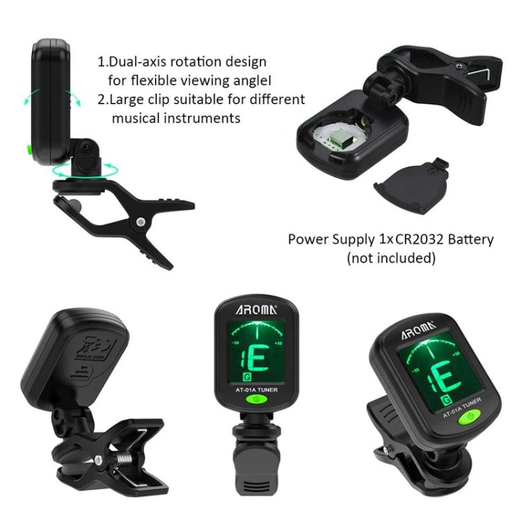 12 PCS / Set Folk Wood Bass Guitar Tuning Clip Tuner Instrument Set by bashfashion