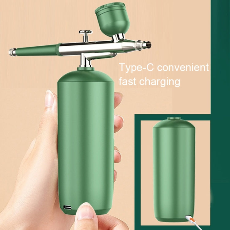 Handheld Home Sprayer Face High Pressure Oxygen Hydration Beauty Instrument(2133 Green) by bashfashion