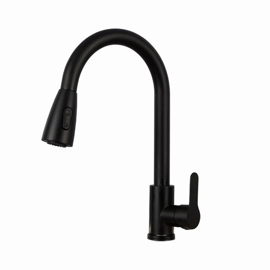 Kitchen Pull-out Faucet Stainless Steel Sink Telescopic Universal Faucet,Spec: CLH002 Black by bashfashion