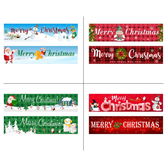 Christmas Patio Banner Party Decoration Supplies 50 x 250cm(Style 30) by bashfashion