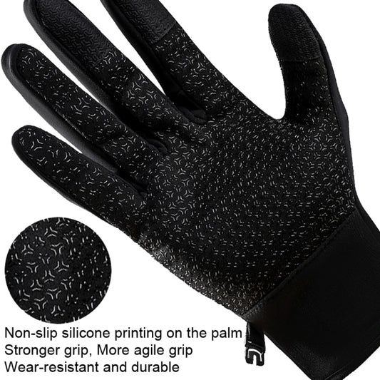 A045 Cycling Gloves Touch Screen Windproof Waterproof Sport Keep Warm Gloves, Size: L(Gray) by bashfashion
