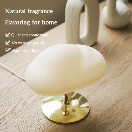 270ml Cloud Aroma Diffuser Humidifier USB Table Lamp(Gold Bottom) by bashfashion
