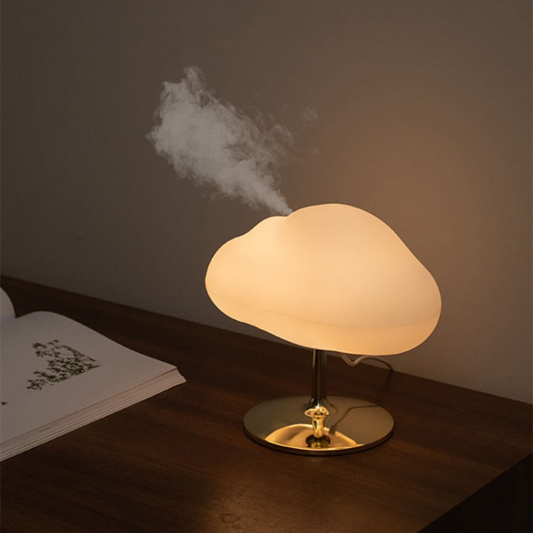 270ml Cloud Aroma Diffuser Humidifier USB Table Lamp(Silver Bottom) by bashfashion