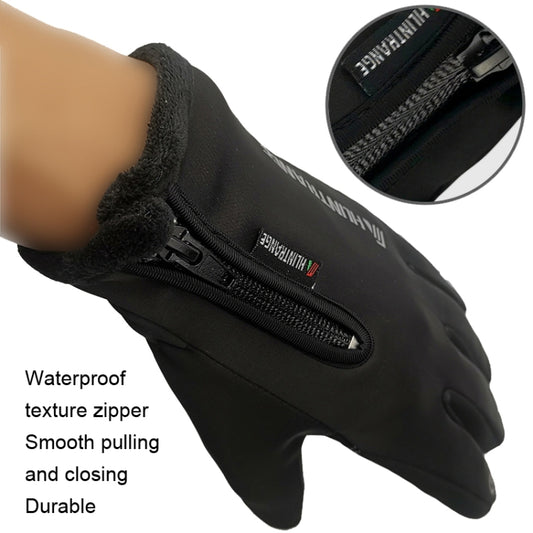 HUNTRANGE A022 Outdoor Waterproof Touch Screen Riding Keep Warm Gloves, Size: XXL(Gray) by HUNTRANGE
