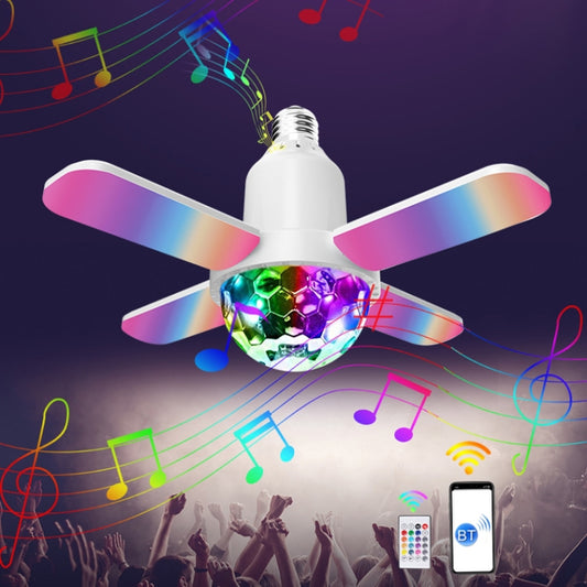 LY-002 24W Mini Bluetooth RGB Light Effect Foldable Music Light(Magic Light) by bashfashion