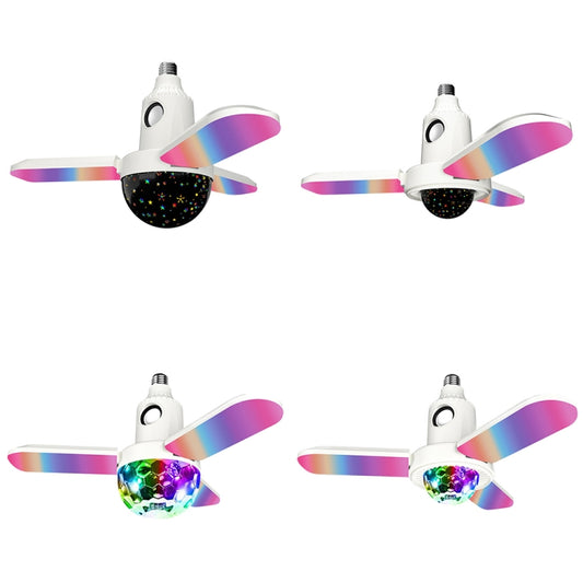 ZSCPH-001 40W Multifunctional Bluetooth RGB Colorful Three-Leaf Music Atmosphere Light, Size: L (Magic Ball) by bashfashion