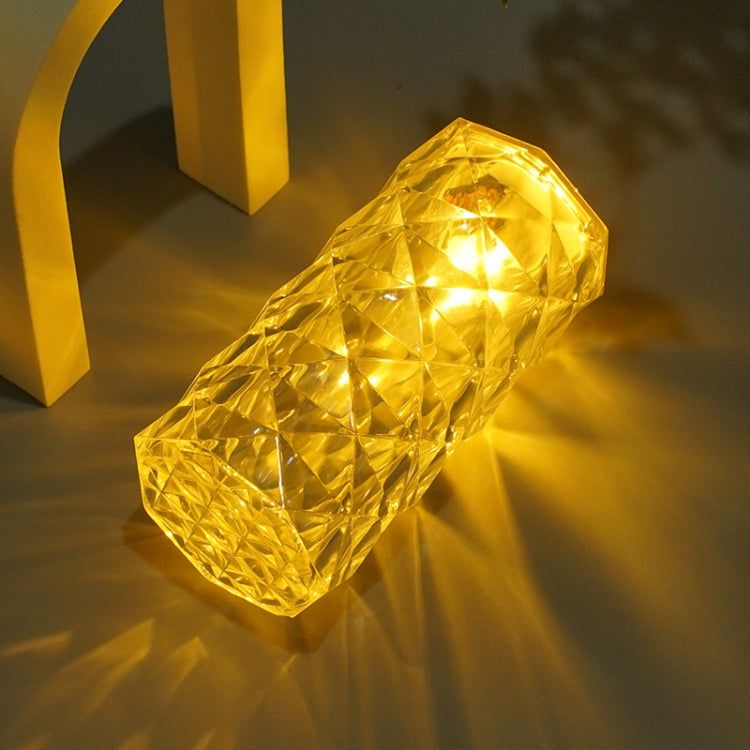 2 PCS SF-001A 1.5V Rose Ambient Light Bedside Crystal LED Desk Lamp, Color: Yellow Light by bashfashion