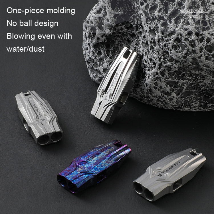 KS014 Dual Tube Outdoor Survival Referee Training High Frequency Whistle, Color: Natural Color by bashfashion