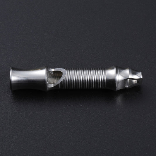 KS011 Stainless Steel Single Tube Outdoor Survivor Training High Frequency Whistle by bashfashion