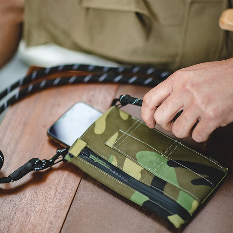 Maden TSS2207203 Retro Messenger Bag Single-shoulder Outdoor Hand-held Fanny Pack Phone Bag(Camouflage) by Maden