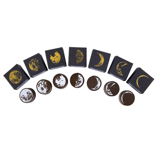 Moon Phase Series Handbook Decoration DIY Wooden Stamp(String Moon) by bashfashion