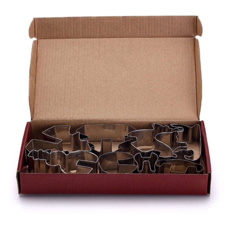 Stainless Steel 3D Stereo Cookie Mold Christmas Cookie Baking Appliance(Large) by bashfashion