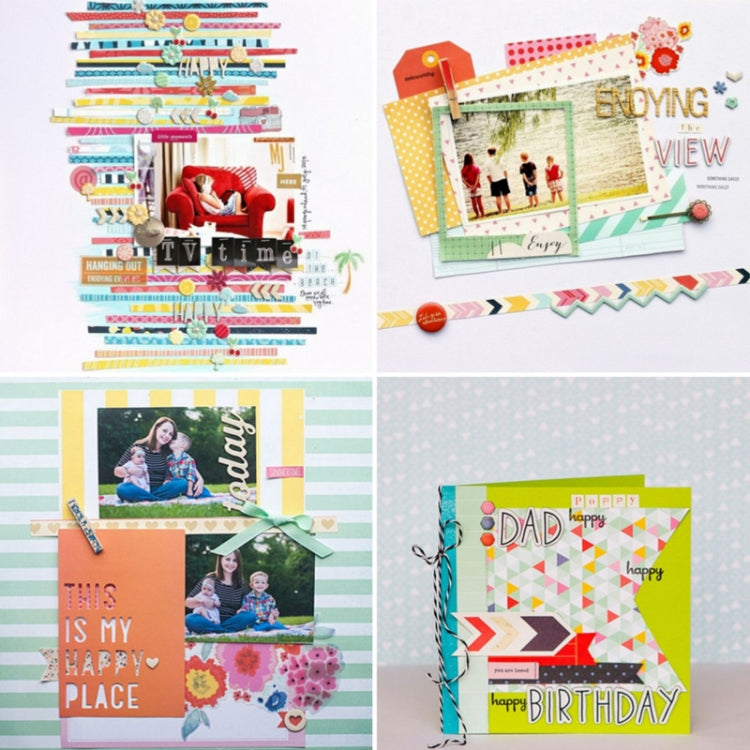 1 Sets PA2022 DIY Album Clipboard Handbook Card Background Paper, Size: 6 inch by bashfashion