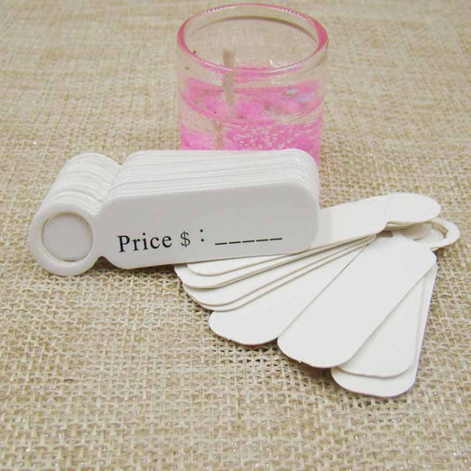100pcs /Set Small Retro Baking Label DIY Jewelry Price Tag Bookmark Gift Card, Specification: Price White by bashfashion