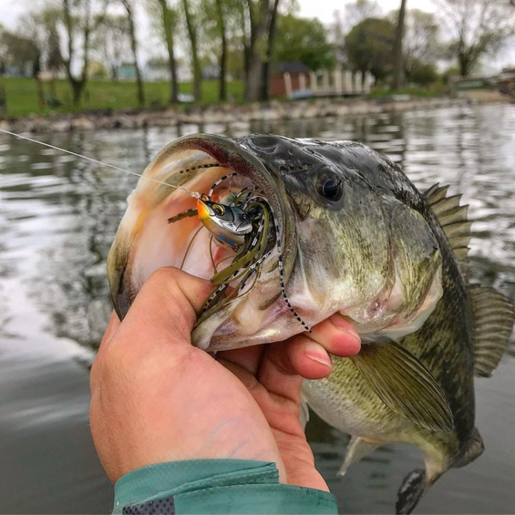 Lures Fake Bait Hubs Rotating Composite Sequins Noise Freshwater Sea Fishing Warped Mouth Catfish Bait(C) by bashfashion