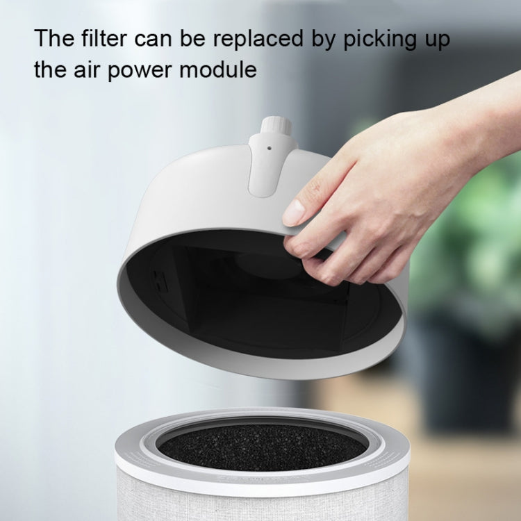 NBO-KJ290 Ultraviolet Air Purifier Desktop HEPA Air Disinfection Machine, US Plug(White) by bashfashion