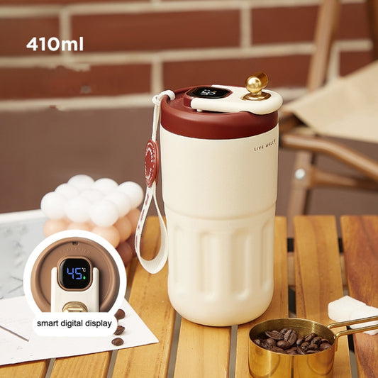 Relea JV012237 Portable Stainless Steel Coffee Insulation Cup, Style: Digital Model (Red) by bashfashion