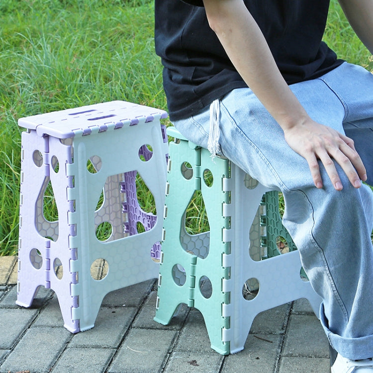 Convenient Folding Home Outdoor Thickened Portable Stool, Color: Violet Medium by bashfashion