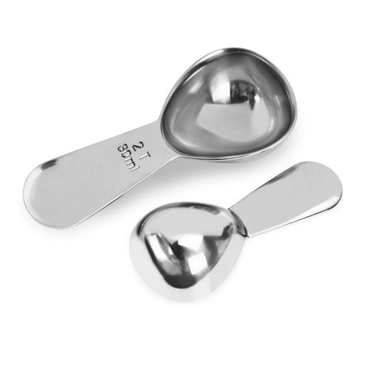 YG-MC12 304 Thickened Stainless Steel Coffee Spoon Scales Scaling Spoon, Specification: Small by bashfashion