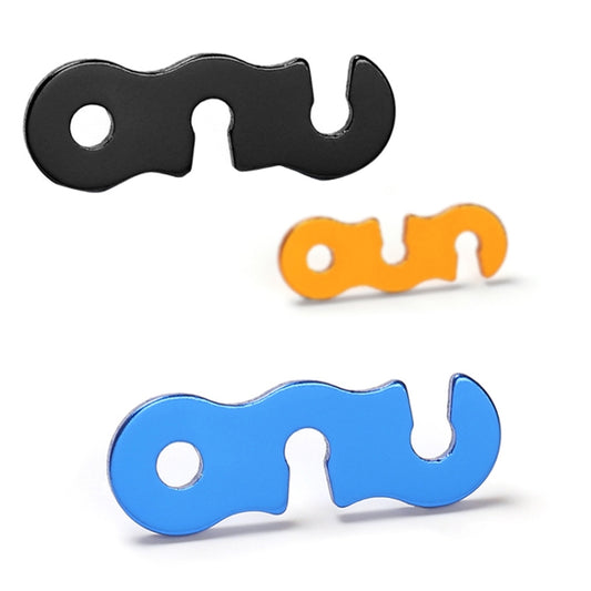 10pcs Outdoor Barracks Aluminum Alloy Umbrella Rope Buckle S-shaped Wind Rope Buckle(Orange) by bashfashion