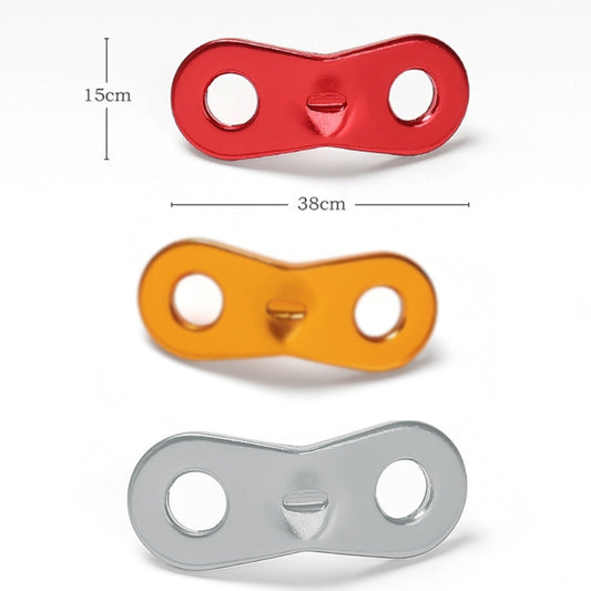 10pcs Outdoor Camping Aluminum Alloy Binocular Wind Rope Buckle Canopy Tent Pull Rope Stop Adjustment Piece, Color: Red by bashfashion