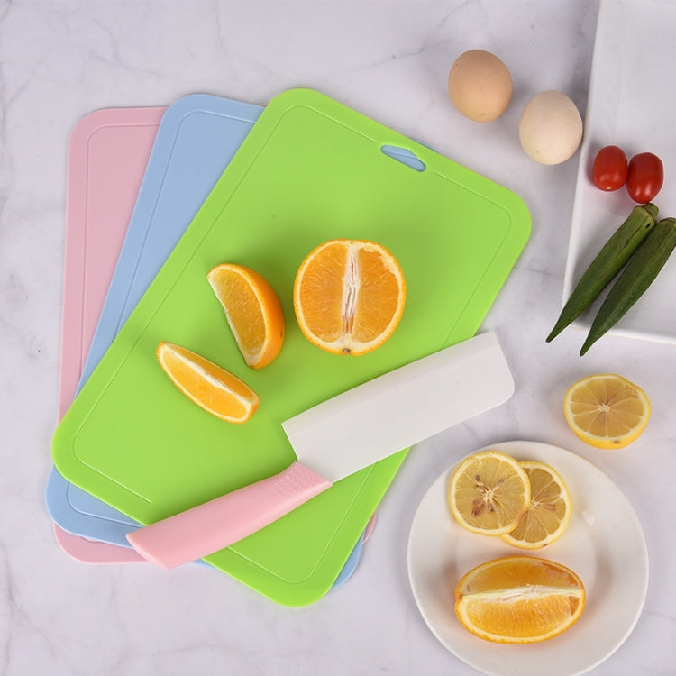 2pcs Baby Auxiliary Cutting Board Fruit and Vegetable Cutting Plastic Board(Green) by bashfashion