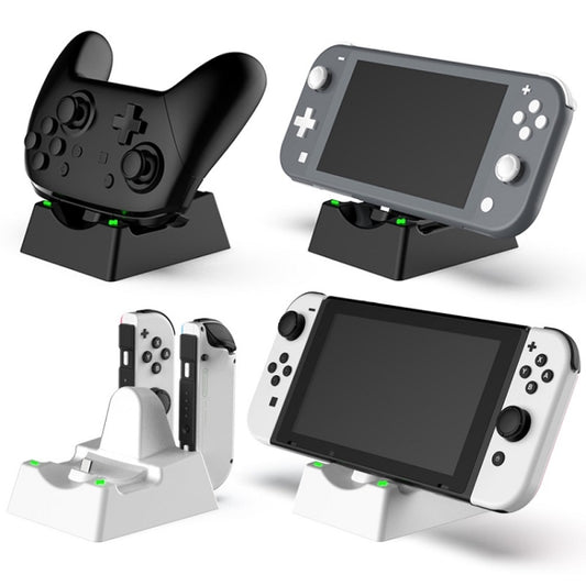 Game Console Handle Stand Charger For Nintendo Switch/Switch Oled/Switch Lite(Black) by bashfashion