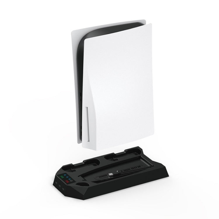 For PS5 DE/UHD 2 In 1 Handheld Console Cooling Stand Fan Base(White) by bashfashion