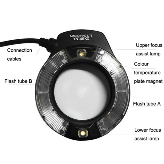 For Canon TTL Oral Insect Insect Teeth Ring Light YONGNUO YN-14EX II Macro Ring Flash Speedlite by YONGNUO