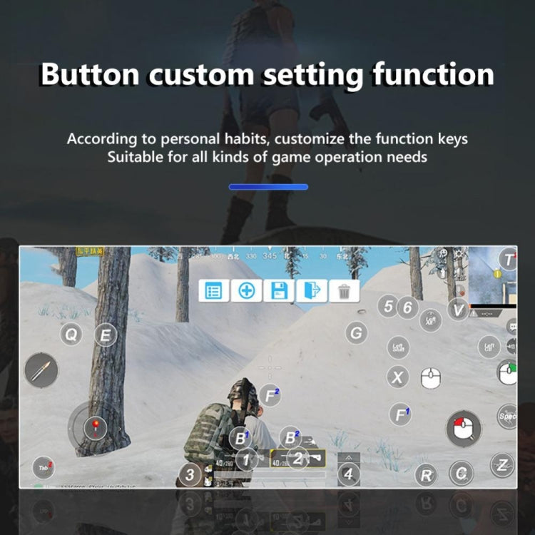 VR SHINECON S9 For Android/iOS Phones Wireless Bluetooth Direct Play Game Handle With Holder(Blue Black) by VR SHINECON