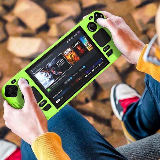 For Steam Deck V3 Non-slip Silicone Protective Case for Pocket Consoles(Green) by bashfashion