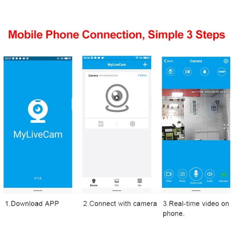 WK11 Smart WiFi Children Monitor 1080P HD Sports Photography Network Camera by bashfashion