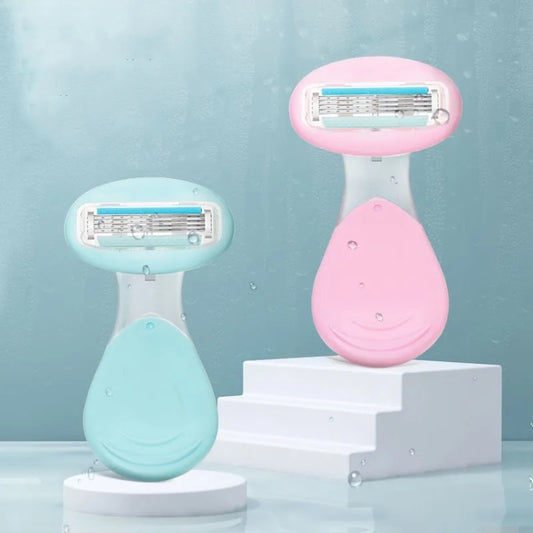 D940L Hair Removal Instrument Matching Female Manual Shaving Knife(Green) by bashfashion