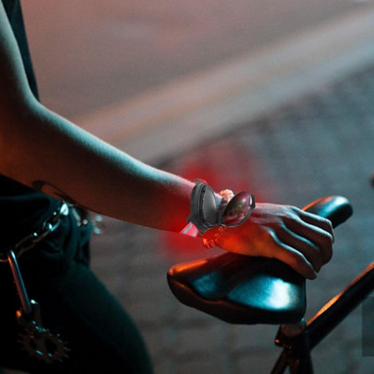 Bicycle 360-degree Rotating Rearview Mirror With Wrist Light by bashfashion