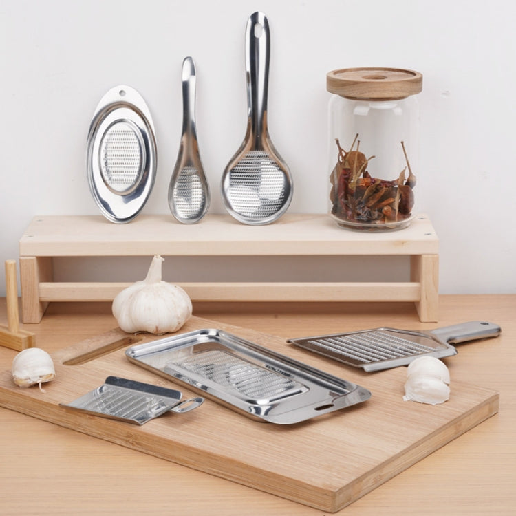 KS1001 Thicken Stainless Steel Ginger Garlic Vegetable Puree Grinder, Specification: Square by bashfashion