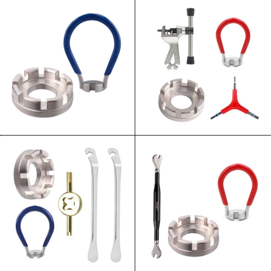 Silver 8 Port+Spoke Wrench Chrome Molybdenum Steel Mountain Bike Spoke Wrench Set by bashfashion