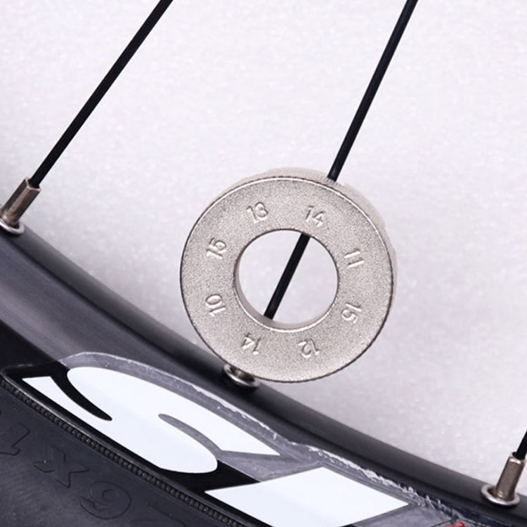 Silver 8 Port+Spoke Wrench Chrome Molybdenum Steel Mountain Bike Spoke Wrench Set by bashfashion