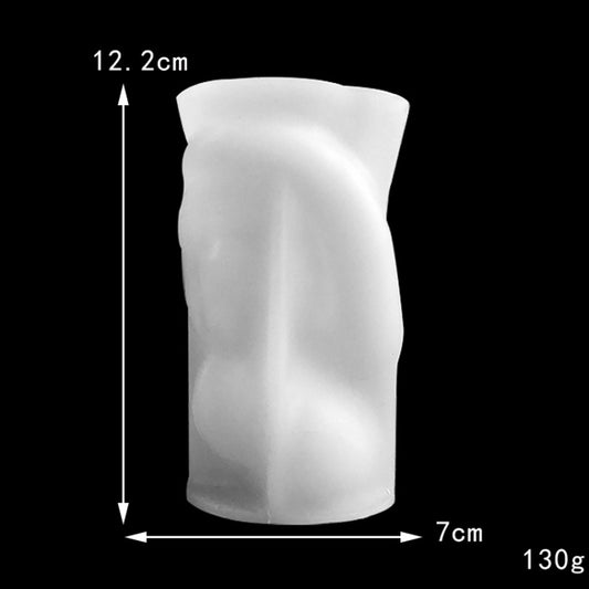 Q047 Portrait Hug Couple Candle Silicone Mold DIY Aromatherapy Gypsum Ornaments Cake Decorative Baking Mold by bashfashion