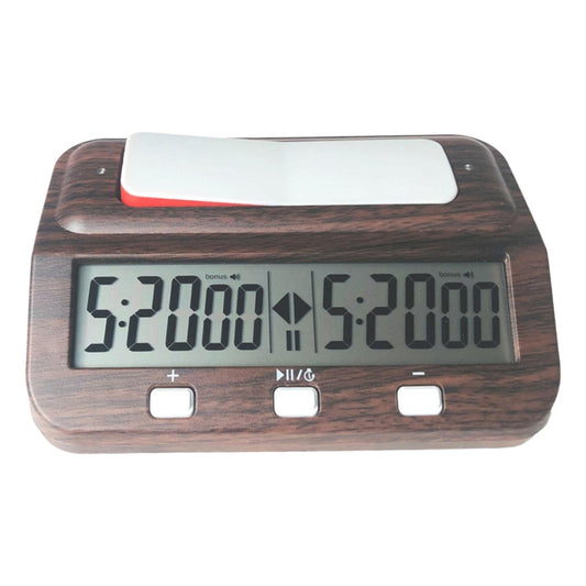 HQT101w Plastic Chess Clock Go Chess Timer(Wood Grain) by bashfashion