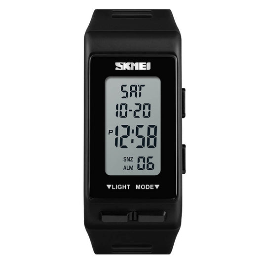 SKMEI 1362 Sports Electronic Watch Fashion Waterproof Countdown Children LED Watch(Black) by SKMEI