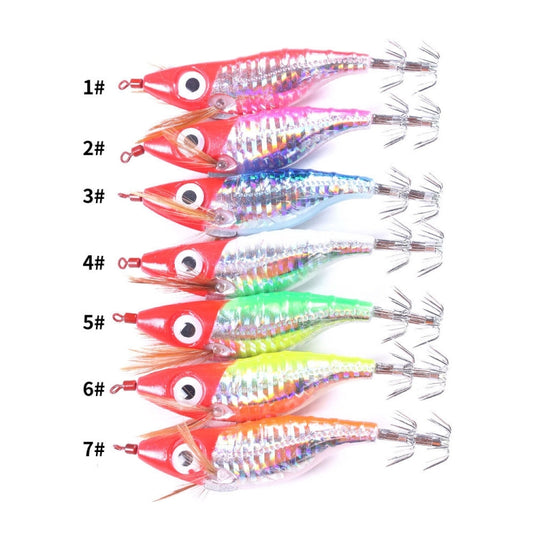 HENGJIA SJ023 Luminous Horizontal Shrimp Squid Hook Bionic Bait, Size: 10cm 9g(7) by HENGJIA