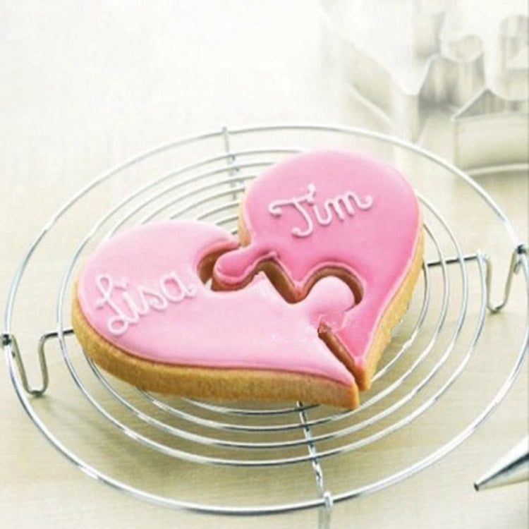 Left Heart+Right Heart Love Puzzle Biscuit Mold by bashfashion