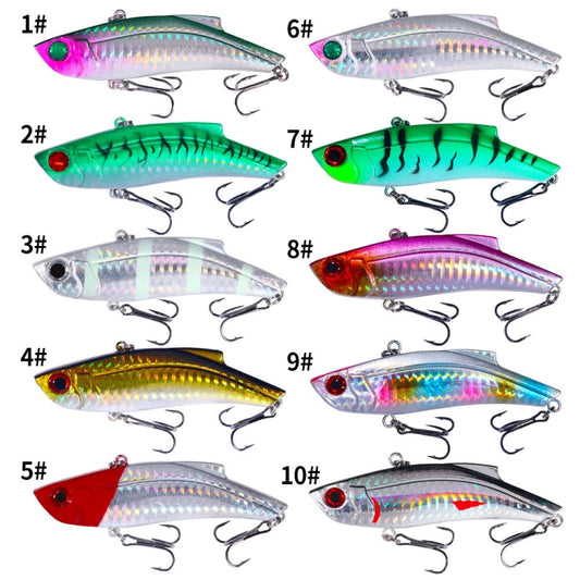 HENGJIA VI025 Submerged Trembling Swimming VIB Lure Plastic Fake Bait, Size: 9cm 28g(10) by HENGJIA