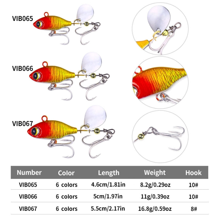 HENGJIA Submerged VIB Fake Lures Sequin Lures, Size: 5.8cm 14g(4) by HENGJIA